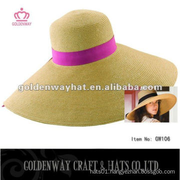 Ladies New Wide Brim Summer Beach Hat